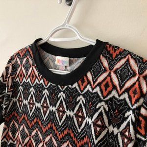 LuLaRoe Liv Tee - Tribal Pattern - S